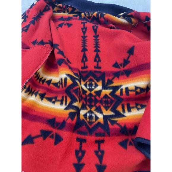 Vintage Volup Pendleton Aztec Blanket Coat W Indian Head Buttons XXL - Picture 8 of 11